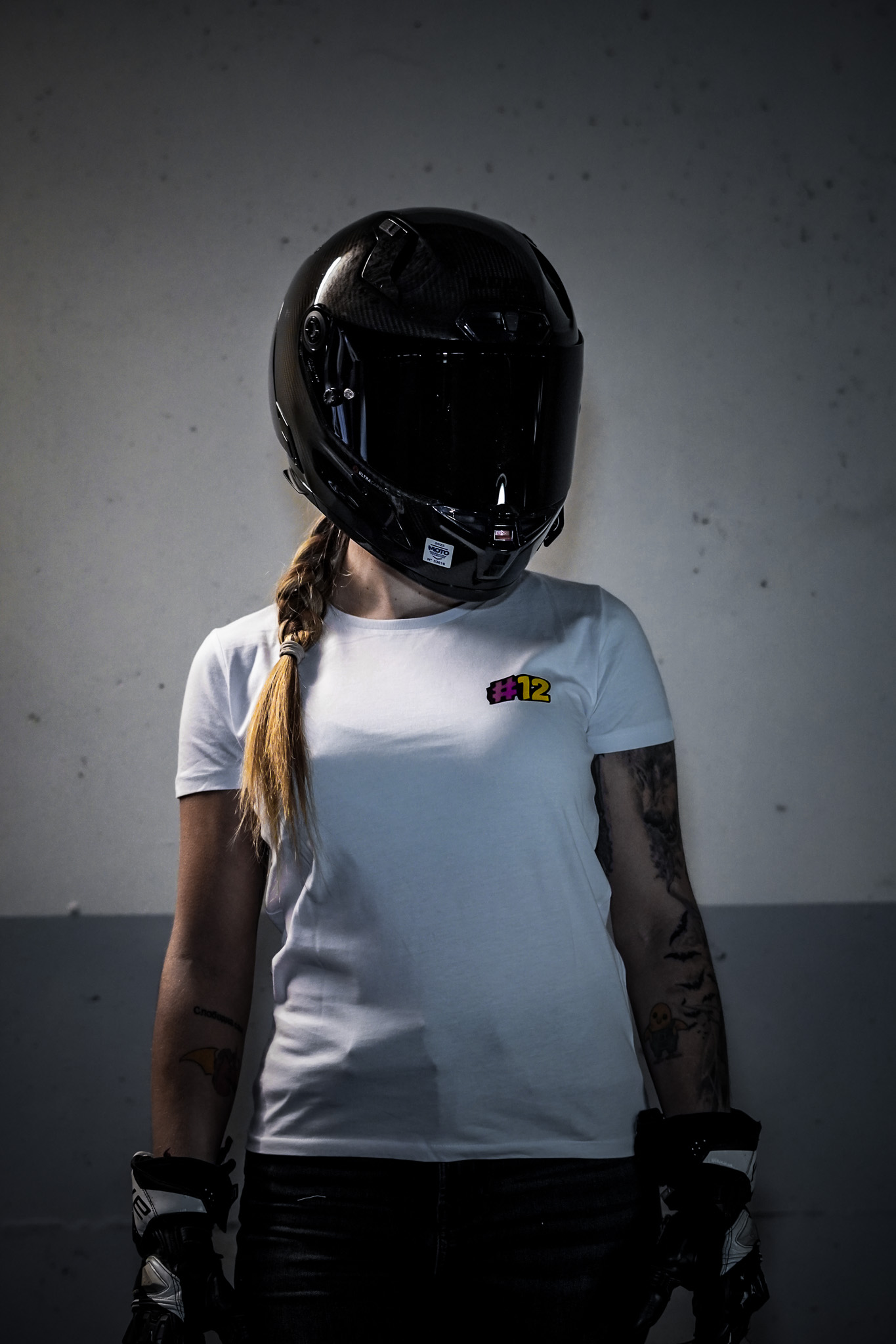 T-shirt "Ta gueule sac à crotte" - Femme - Blanc – Image 2